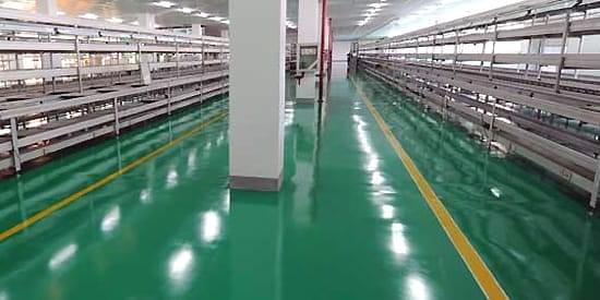 Resin coatings introduce a natural electrical insulation to industrial concrete flooring "Resin coatings introduce a natural electrical insulation to industrial concrete flooring"